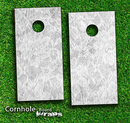 White Lace Skin-set for a pair of Cornhole Boards