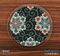 The Black & Floral Skinned Foam-Backed Coaster Set