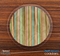 The Vintage Skinny Striped Skinned Foam-Backed Coaster Set