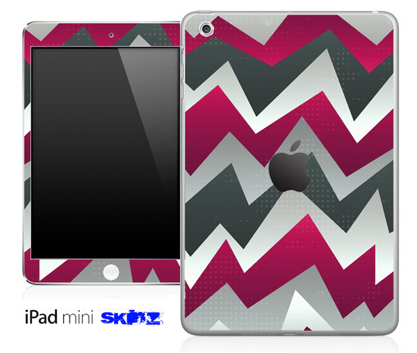 Purple Abstract Chevron Pattern Skin for the iPad Mini or Other iPad Versions