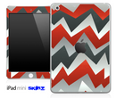 Orange Abstract Chevron Pattern Skin for the iPad Mini or Other iPad Versions