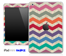 Color Vintage Chevron Pattern With Digital Camo Skin for the iPad Mini or Other iPad Versions