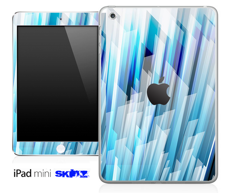 Blue Abstract 3D Pattern Skin for the iPad Mini or Other iPad Versions