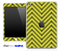 Gold/Black Sharp Chevron Pattern V2 Skin for the iPad Mini or Other iPad Versions