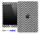 Black/White Sharp Chevron Pattern Skin for the iPad Mini or Other iPad Versions