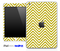 Gold/White Sharp Chevron Pattern Skin for the iPad Mini or Other iPad Versions