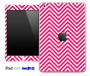 Pink/White Sharp Chevron Pattern Skin for the iPad Mini or Other iPad Versions