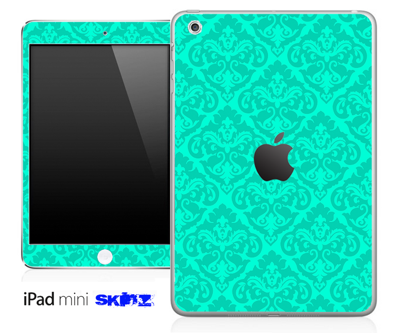 Trendy Green and Subtle Delicate Pattern Skin for the iPad Mini or Other iPad Versions