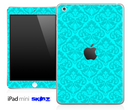Turquoise and Subtle Delicate Pattern Skin for the iPad Mini or Other iPad Versions