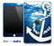 Under Water and White Anchor Skin for the iPad Mini or Other iPad Versions