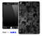 Black Paisley Floral Skin for the iPad Mini or Other iPad Versions
