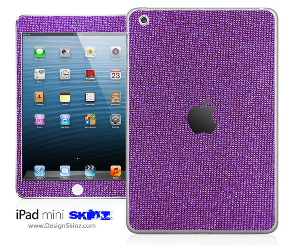 Purple Fabric iPad Skin