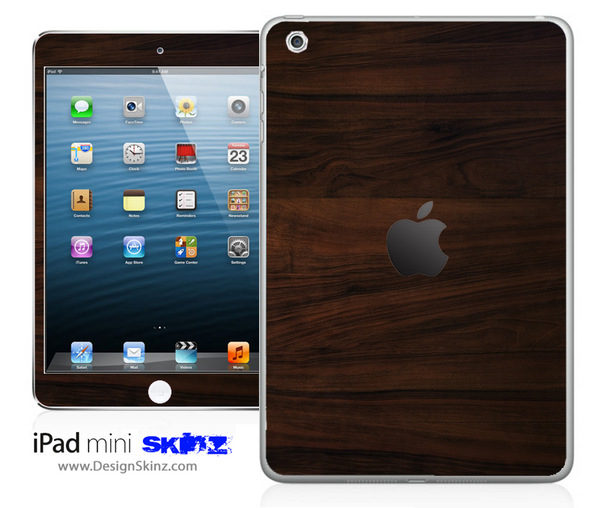 Dark Rich Wood iPad Skin
