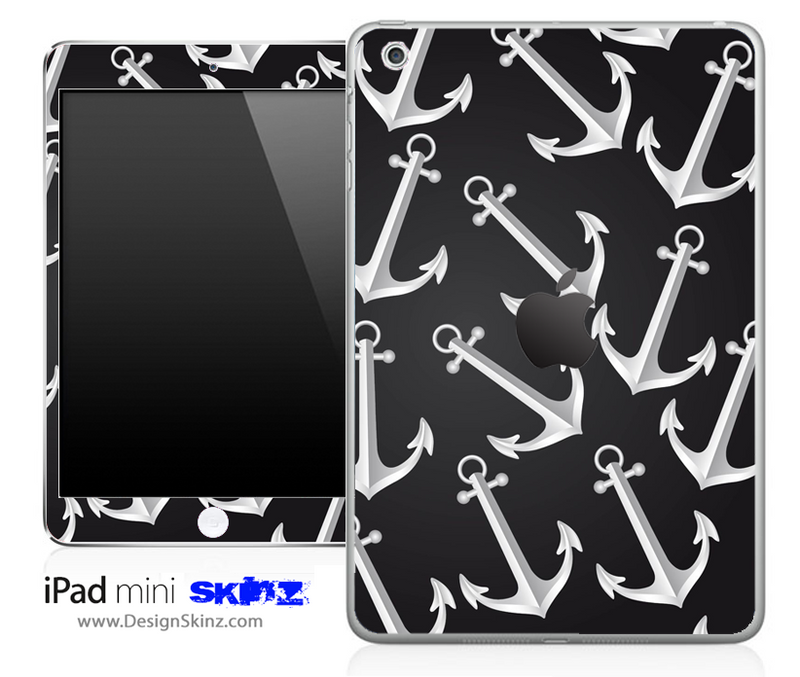 Black & White Anchor iPad Skin