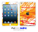 Orange Paint Drips iPad Skin