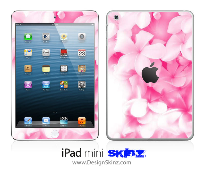 Soft Pink Flowers iPad Skin
