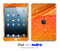 Orange Watered Leaf iPad Skin