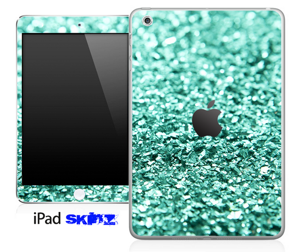 Aqua Green Glimmer Skin for the iPad Mini or Other iPad Versions