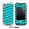 Aqua Blue HAHA Pattern Skin for the iPhone 5 or 4/4s LifeProof Case