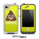 Yellow Crap Happens Skin for the iPhone 5 or 4/4s LifeProof Case