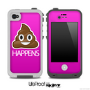 Hot Pink Crap Happens Skin for the iPhone 5 or 4/4s LifeProof Case