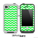 Lime Green Chevron Pattern for the iPhone 5 or 4/4s LifeProof Case