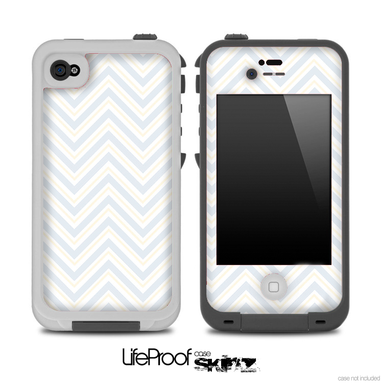Subtle White Chevron Pattern for the iPhone 5 or 4/4s LifeProof Case