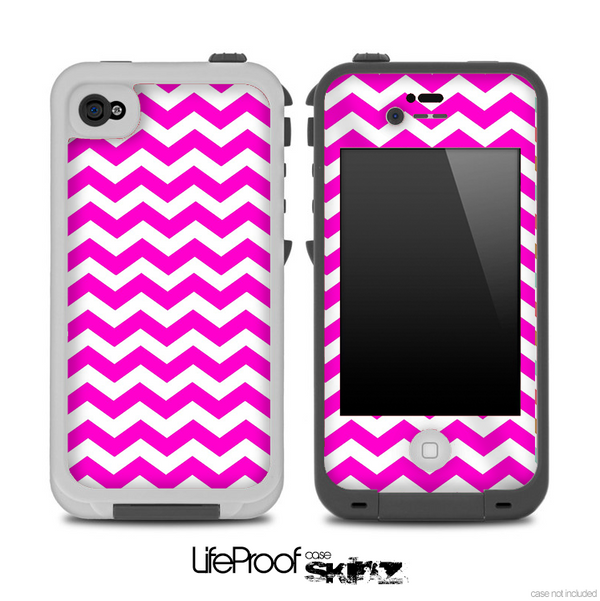 Hot Pink Chevron Pattern Skin for the iPhone 5 or 4/4s LifeProof Case