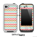 Brown and Blue Chevron V2 Pattern for the iPhone 5 or 4/4s LifeProof Case