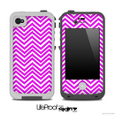 Purple and White Chevron Pattern Skin for the iPhone 5 or 4/4s LifeProof Case