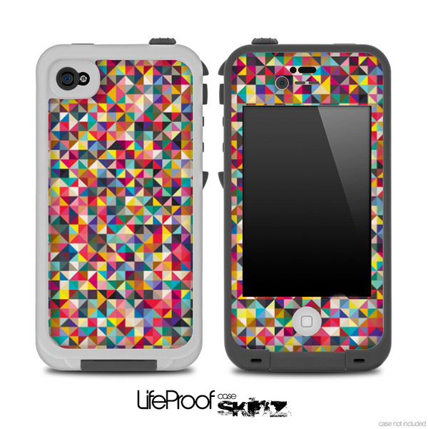 Abstract Color Tiled Skin for the iPhone 5 or 4/4s LifeProof Case