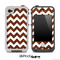 Rich Wood and White Chevron Pattern for the iPhone 5 or 4/4s LifeProof Case