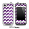 Purple Paisley and White Chevron Pattern for the iPhone 5 or 4/4s LifeProof Case