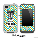 What Does the Fox Say Green And Gold Skin for the iPhone 5 or 4/4s LifeProof Case