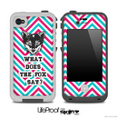 What Does the Fox Say Blue And Pink Skin for the iPhone 5 or 4/4s LifeProof Case