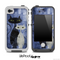 Abstract Blue Cat Painting Skin for the iPhone 5 or 4/4s LifeProof Case