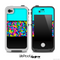 Three-Toned Turquoise Neon Sprinkles Skin for the iPhone 5 or 4/4s LifeProof Case