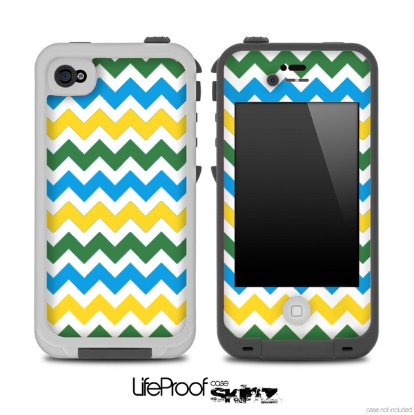 Wanelo Colored Chevron Pattern Skin for the iPhone 5 or 4/4s LifeProof Case