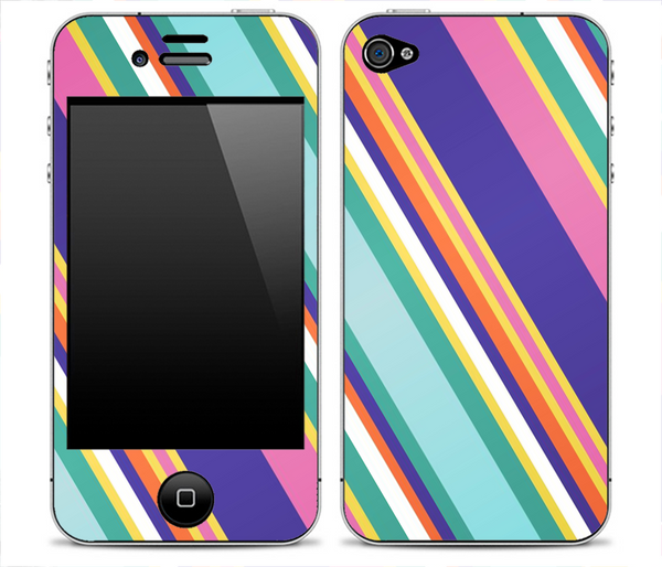 Fun Colored Striped Skin for the iPhone 3gs, 4/4s or 5
