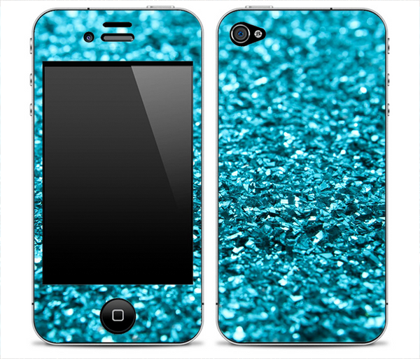 Turquoise Blue Glimmer Skin for the iPhone 3gs, 4/4s or 5