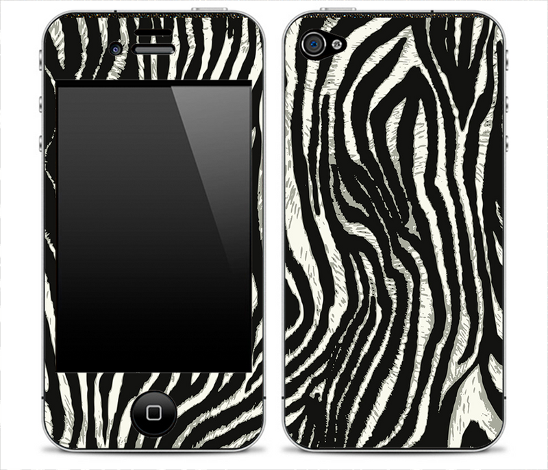 Real Zebra Skin for the iPhone 3gs, 4/4s or 5