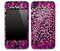 Hot Pink Vector Leopard Animal Print Skin for the iPhone 3gs, 4/4s, 5, 5s or 5c