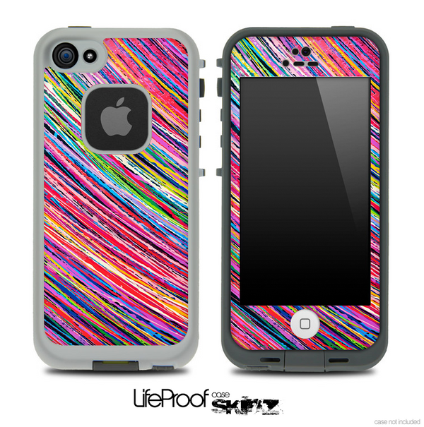 Abstract Neon Color Strokes Skin for the iPhone 5 or 4/4s LifeProof Case