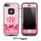 Magical Pink Bow Custom Monogrammed Skin for the iPhone 5 or 4/4s LifeProof Case