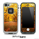 Fall Country Road Skin for the iPhone 5 or 4/4s LifeProof Case