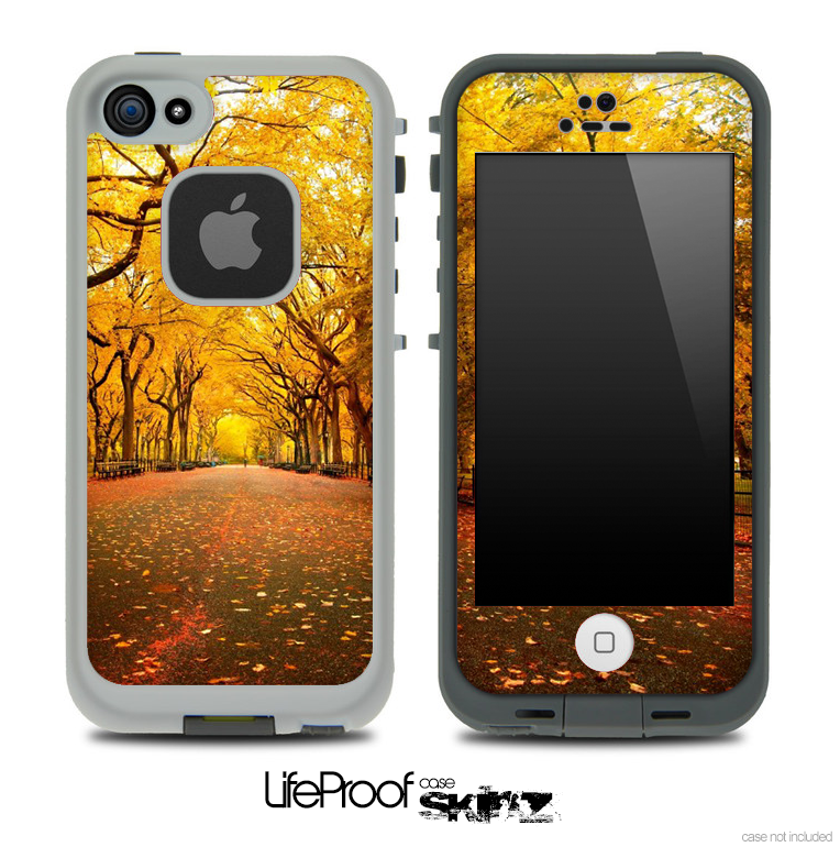 Fall Country Road Skin for the iPhone 5 or 4/4s LifeProof Case