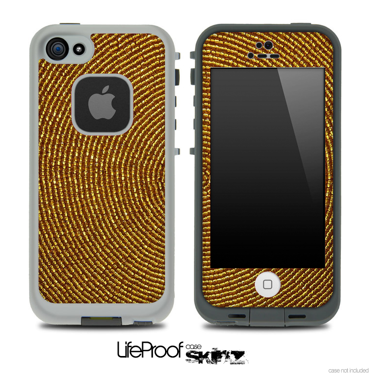 Fabric Fingerprint Skin for the iPhone 5 or 4/4s LifeProof Case