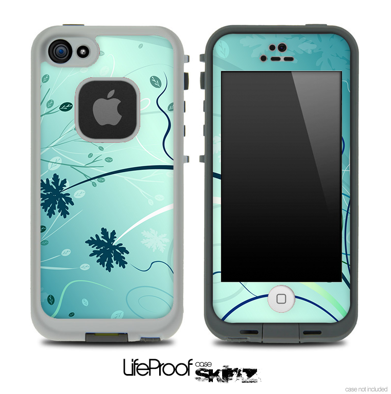 Blue Falling Confetti Skin for the iPhone 5 or 4/4s LifeProof Case