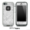 White Flower Lace Skin for the iPhone 5 or 4/4s LifeProof Case