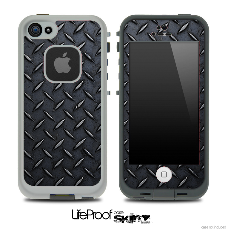 Dark Diamond Plate Skin for the iPhone 5 or 4/4s LifeProof Case